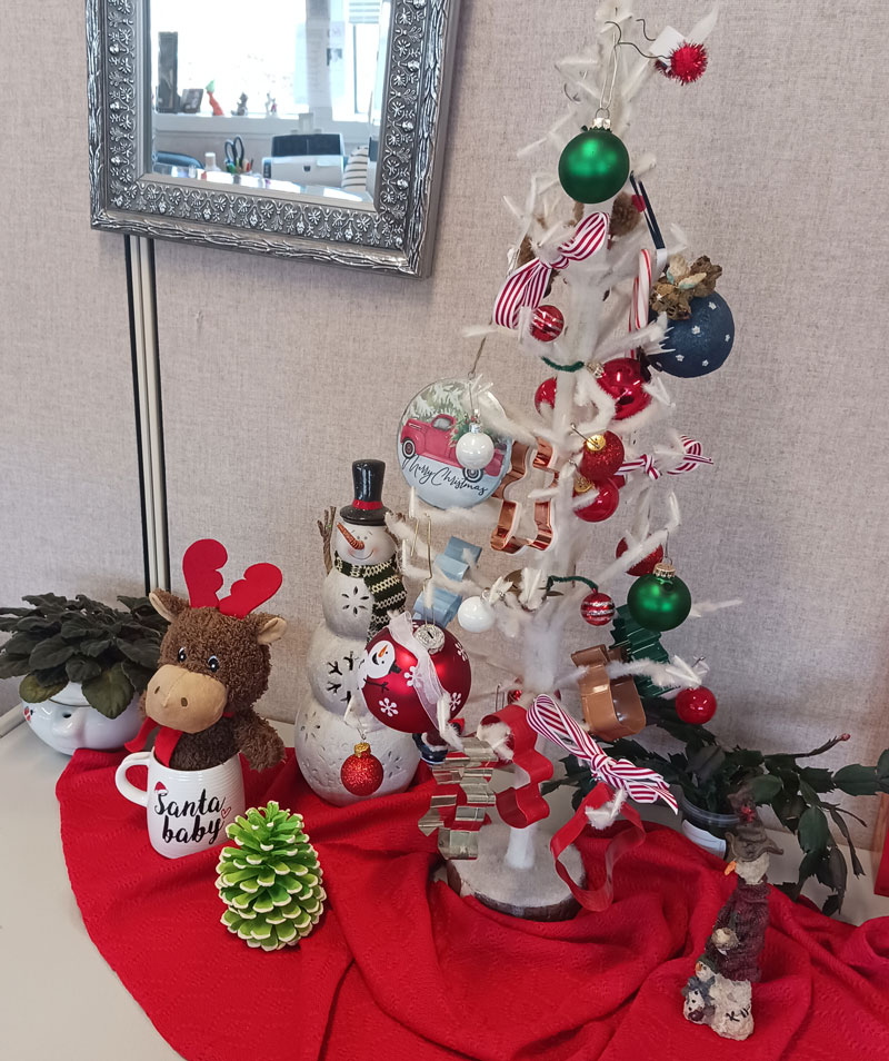 Christmas Decorations on a Table